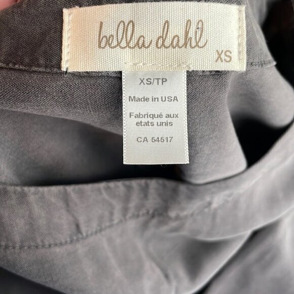 BELLA Dahl asymmetrical top lagenlook blouse soft comfy sz xs career - Picture 4 of 10